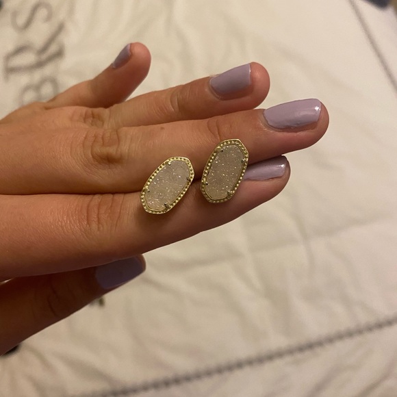 Kendra Scott Jewelry - Kendra scott white sparkle drusy earrings